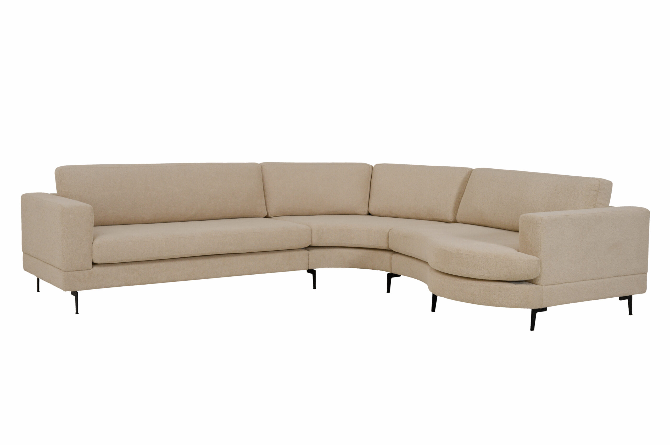 Doha Hjørnesofa Med Rund Chaiselong Udstillingsmodel - Sofa.dk Sofa