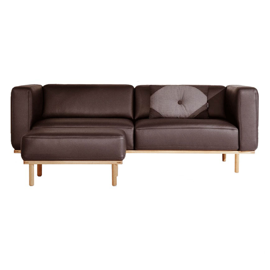 5pers Sofa 200cm Udst Model :cioccolato 517 - Sofa