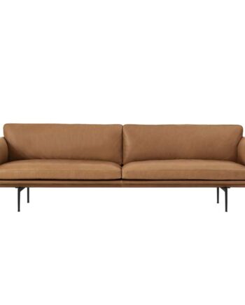 Outline Sofa Pers 27023 Cognac LÆder - Muuto Sofa