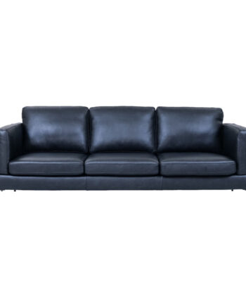 Sort Valencia 3pers Sofa Skarp Pris LÆder 340451 - Furnhouse Sofa