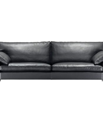 Sort Sl329 Sofa 222 LÆder Zebu Skarp Pris - Søren Lund Sofa