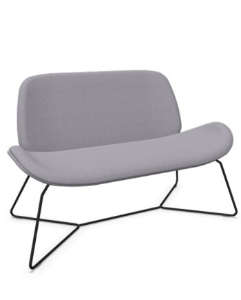 Sort Sofa Tilkka Rod Era Cse11 Med Stel - Sono Sofa  - 7042424896718