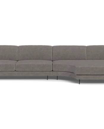 Grå Samba Day Sofa Med Rund Chaiselong Pedro Arm - Samba Sofa