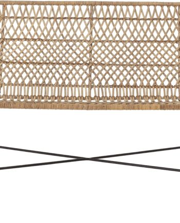 Natur Personers Sofa Bloomingville Hallie Flettet Rattan 120x61x80 - Bloomingville Sofa  - 5711173270644