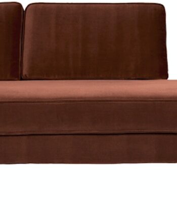 Brun Chaiselong Sofa Broste Copenhagen Wind Velour 200 - Sofa  - 5710688148578