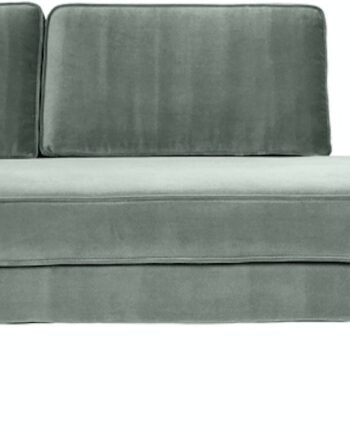 Grøn Chaiselong Sofa Broste Copenhagen Wind 100 Polyester Velour B88 L200 H74 - Sofa  - 5710688155828