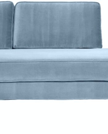 Blå Chaiselong Sofa Loungesofa Broste Copenhagen Wind Velour 200x88x74 - Sofa  - 5710688171132