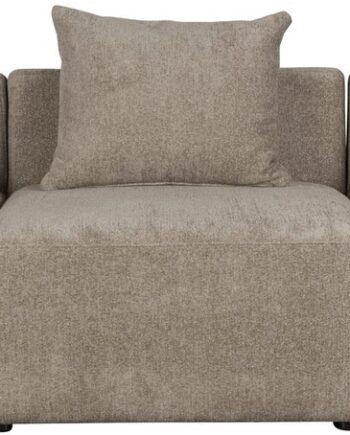 Stengrå Personers Sofa Dutchbone Rocca Polyesterstof 250 Bred - Dutchbone Sofa  - 8718548096769