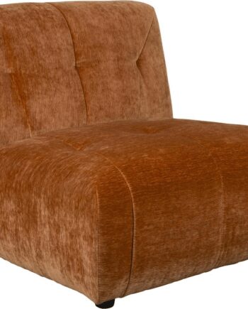 Rødbrun Personers Sofa Dutchbone Giada Polyester Kompakt Med Høj Komfort - Dutchbone Sofa  - 8718548087538