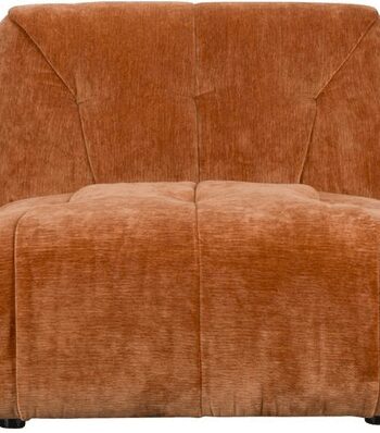 Rødbrun Personers Sofa Dutchbone Giada Polyester Polstret - Dutchbone Sofa  - 8718548087552