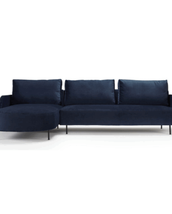 Vinterhavn Sofa Pers Sofa Blå Velour - Nordly Sofa