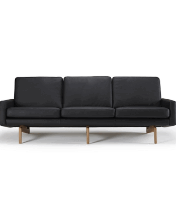 Sort Eneba Sofa Personers Læder Sofa - Nordly Sofa