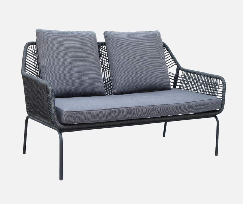 Antracit|Sort Loungesofa Med Hynde Haffo - Sofa
