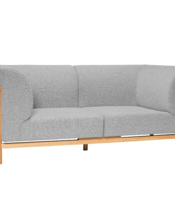 Hbsch Moment Personers Sofa Egetræ Grå Polsterstof 182x89x80 - Hübsch Sofa  - 5712772129173