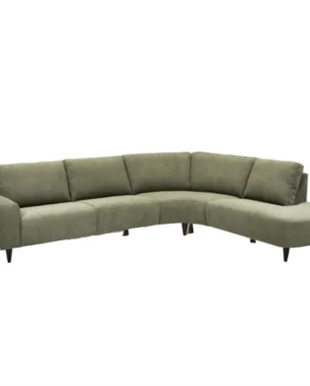Grøn Højrevendt Open End Sofa Hals Sofa Mørke Stof - Nordic Design Sofa