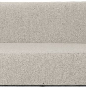 Beige Personers Sofa Kristina Dam Modernist Boucl & Rustfrit Stål H70 B77 L220 - Kristina Dam Sofa  - 5710688977703