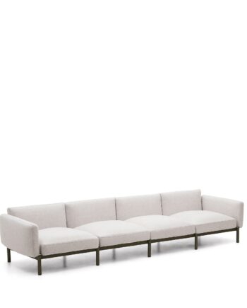 Ekru Udendørs Sofa Kave Home Sorells Made Studio Sæders Modulsofa Loungesofa 370 Aluminium - Kave Home Sofa  - 8433840947372