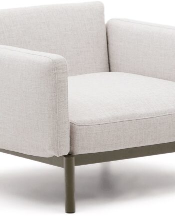 Beige Udendørs Personers Sofa Kave Home Sorells Aluminium Loungesofa 73x113x115 - Kave Home Sofa  - 8433840947396