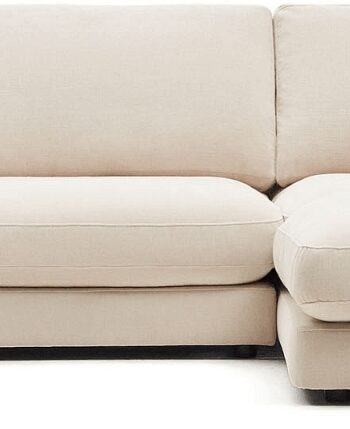 Beige Chaiselong Sofa Kave Home Gala Højrevendt 300x193 Chenille Polstring Aftagelige Betræk - Kave Home Sofa  - 8433840828206