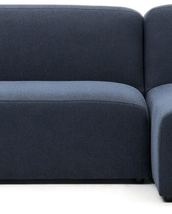 Blå Chaiselong Sofa Højrevendt Personers Kave Home Neom Modulær Strukturstof H78xb263xd89 - Kave Home Sofa  - 8433840842165