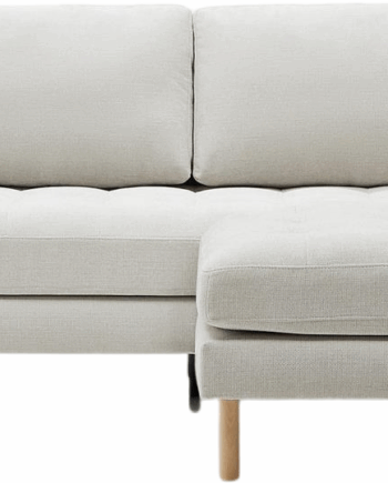 Grå Chaiselong Sofa Højrevendt Kave Home Debra Chenillestof Med Ben Bøgetræ Plet Vandafvisende - Kave Home Sofa  - 8433840929392