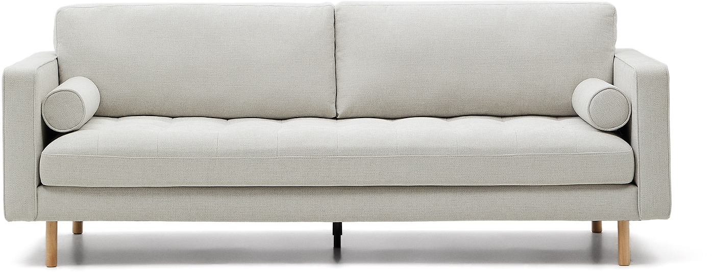 Grå/Natur Personers Sofa Kave Home Bogart Grå Vintage Europæisk Håndværk Bæredygtig - Kave Home Sofa - 8433840929408