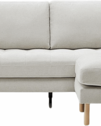 Grå Personers Sofa Couch Kave Home Debra Vintage Chenillestof Med Naturbøg Ben - Kave Home Sofa  - 8433840929415