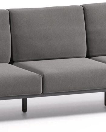 Sort Udendørs Personers Sofa Kave Home Comova Aluminium Vejrbestandig Nordisk Loungesofa Med Oeko Tex Crevin Stof - Kave Home Sofa  - 8433840783055