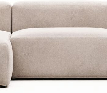 Beige Chaiselong Sofa Kave Home Blok Venstrevendt L330 B174 Designersofa - Kave Home Sofa  - 8433840592893