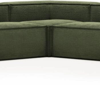 Grøn Hjørnesofa Kave Home Blok Sofa 320x320 Stof - Kave Home Sofa  - 8433840716619
