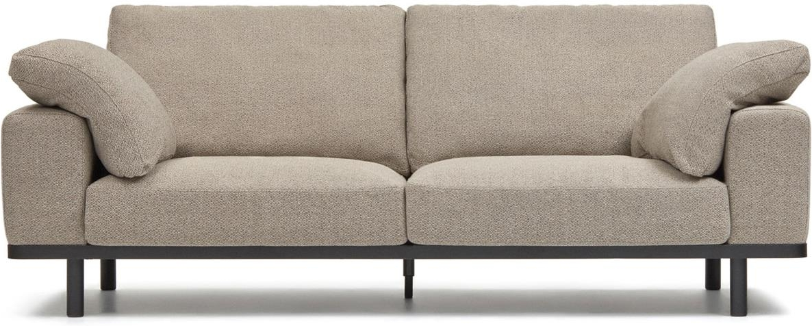Sort Personers Polstret Sofa Kave Home Noa Beige Stof 230100 - Kave Home Sofa - 8433840637907