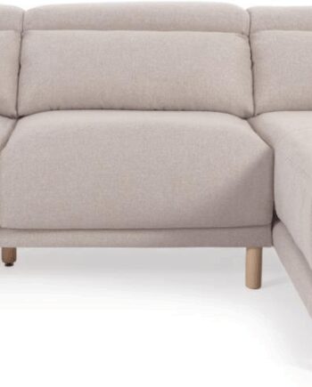 Beige Chaiselong Sofa Kave Home Singa Højrevendt Hjørnesofa Stof - Kave Home Sofa  - 8433840742571