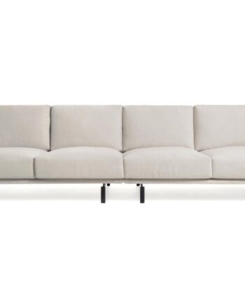 Beige Personers Sofa Kave Home Galene Moderne Nordisk Polstret Stof Sorte Metalben Genanvendt Pet Miljøvenlig - Kave Home Sofa  - 8433840729190