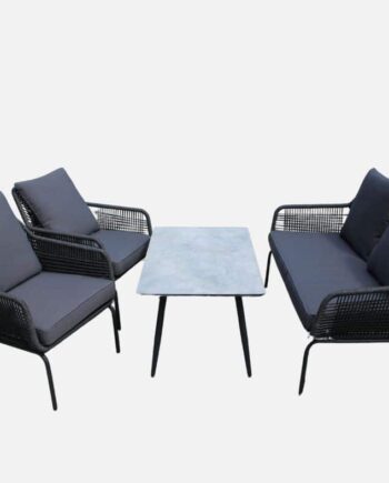 Antracit|Grå Loungesæt Haffo - Sofa