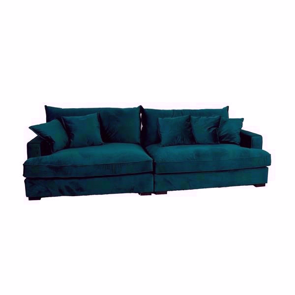 Grøn Chelsey Flydersofa Personers Sofa Velour - Sofa
