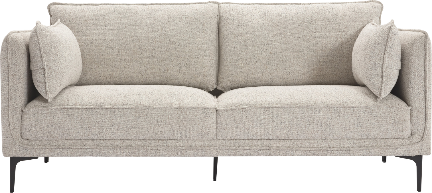 Grå Personers Sofa Nordlys Furniture Nuuk Stof H86xb195xd85 Skandinavisk Design Oeko Tex Certificeret Komfortable Sæde Rygpuder - Sofa - 3760351893214