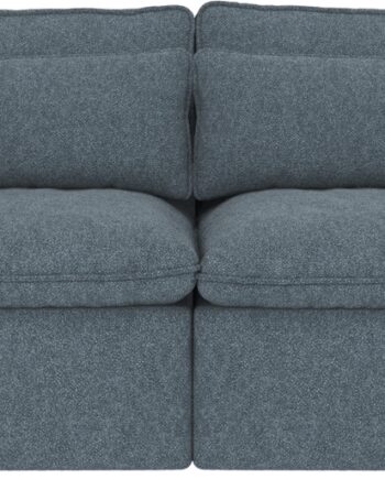 Blå Personers Sofa Rowico Rawlins Bobby Polyesterstof H85xb226xd116 - Rowico Sofa  - 7340126568910