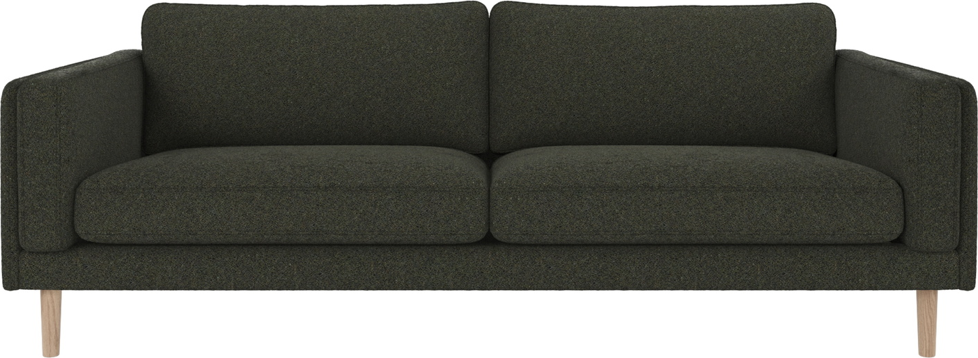 Hvid Personers Sofa Rowico Braden Grøn Alice Stof & Kalket Træramme Fsc Mix B216 D87 H78 - Rowico Sofa - 7340126573075