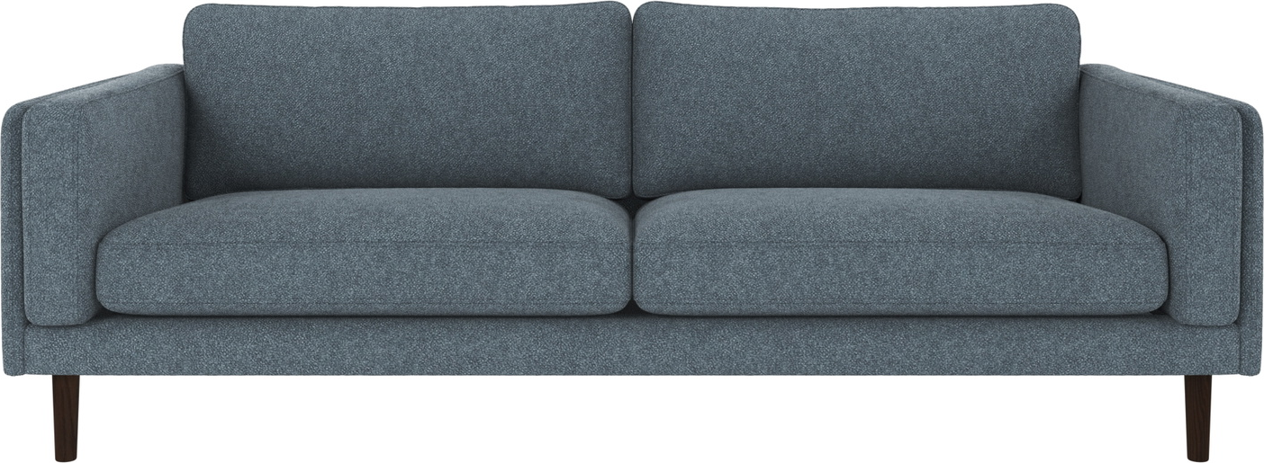 Blå/Brun Personers Sofa Rowico Braden Mellemblå Bobby Polyester Fsc Mix Træstel - Rowico Sofa - 7340126573570