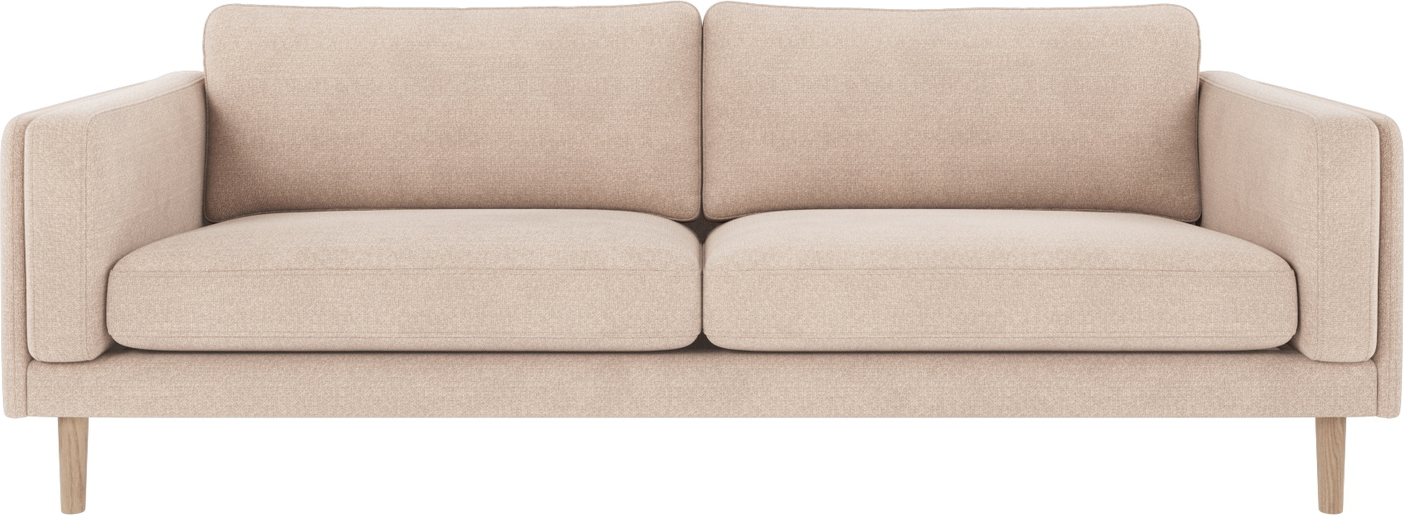 Hvid Personers Sofa Rowico Braden Rita Lys Beige Med Vasket Egetræsstel 216 Bred - Rowico Sofa - 7340126587706