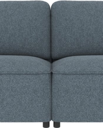 Blå Personers Sofa Rowico Norris Bobby Mellem Polyester Ø102x226x80 Martindale 100 000 Nozag Fjedre Koldskum - Rowico Sofa  - 7340126578414