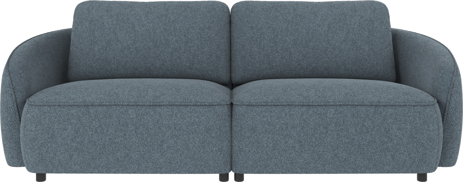 Blå Personers Sofa Rowico Norris Bobby Mellem Polyester Ø102x226x80 Martindale 100 000 Nozag Fjedre Koldskum - Rowico Sofa - 7340126578414