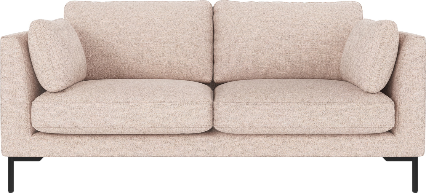 Lysebeige/sort Personers Sofa Rowico Corwin Max Lysebeige Stof Sorte Metalben - Rowico Sofa - 7340126591321