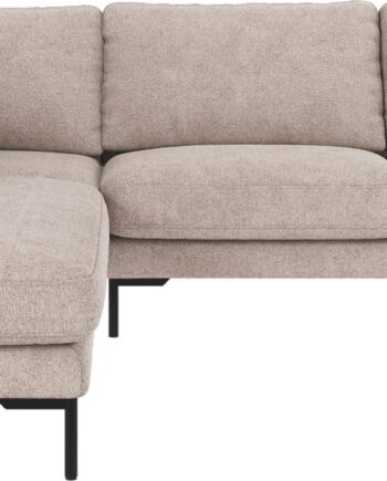 Lysegrå/Sort Hjørnesofa Rowico Corwin Venstrevendt Sofa Lysegrå Greg Polyster Metalben 266x226 - Rowico Sofa  - 7340126592359