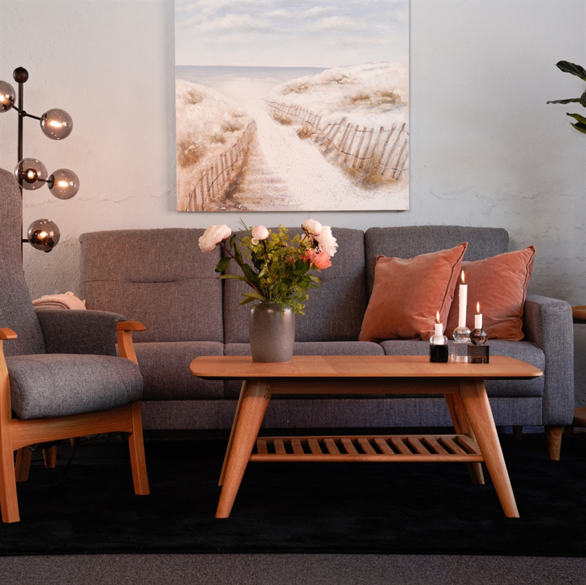 Sanne Sofa Grå Personers Sofa - Comfort Living Sofa