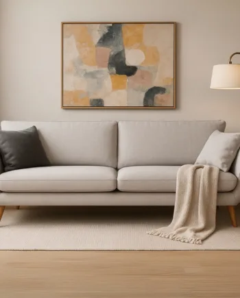 Egelykke Personers Sofa Lysegrå Stof - Nordly Sofa