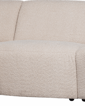 Creme Personers Sofa Venstrevendt Woood Coco Byg Selv Boucl - Woood Sofa  - 8714713198832