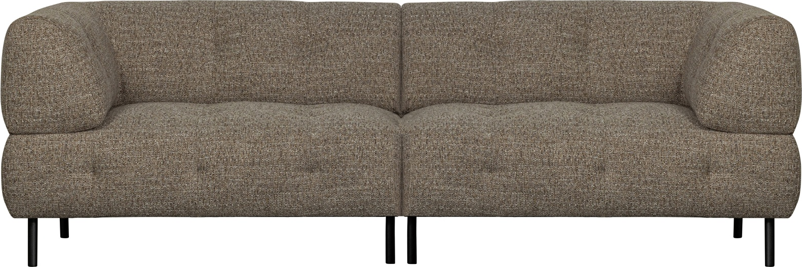 Mørkebrun Personers Sofa Woood Lloyd Polstret Stofsofa Med Tidløst Elegant Design H75xb245xd90 - Woood Sofa - 8714713183791