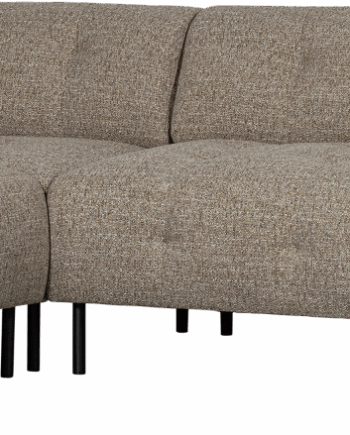 Brun Hjørnesofa Venstrevendt Woood Lloyd Sofa Groftvævet Polyester 205x267 - Woood Sofa  - 8714713183852