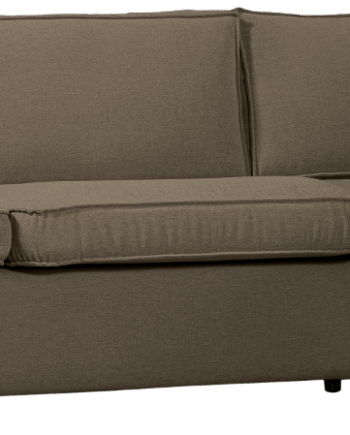 Mørkt Sand Hjørnesofa Højrevendt Woood Freek Komfortabel Sofa Vævet Polyester - Woood Sofa  - 8714713189045